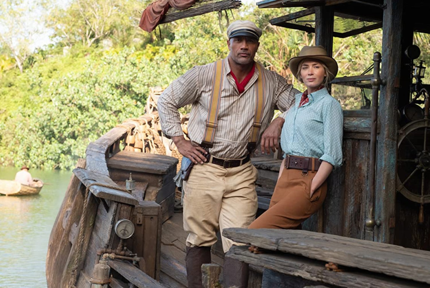 Dwayne Johnson and Emily Blunt star in 'Disney's Jungle Cruise.'
